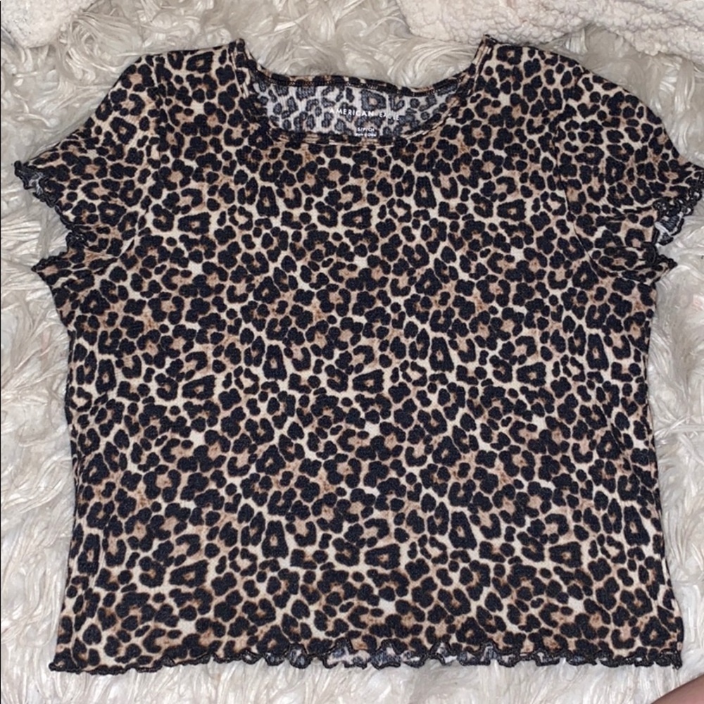 American eagle Cheetah print crop top